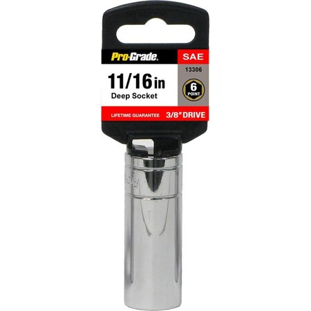 Cromo 0.37 Drive x 0.06 in. 6 Point Deep Socket CR3305152